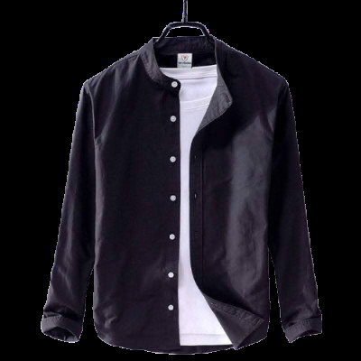 Band collar shirt