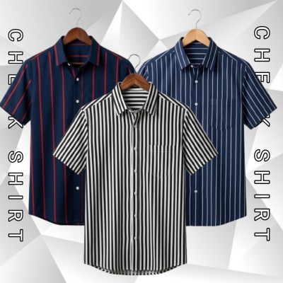 HALF SLEEVE CHAK SHIRT 3 P COMBO