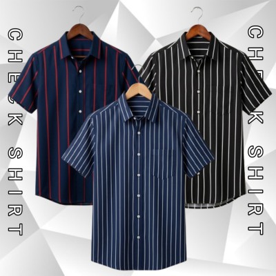 HALF SLEEVE CHAK SHIRT 3 P COMBO