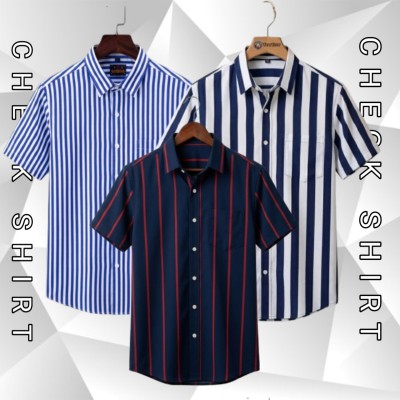 HALF SLEEVE CHAK SHIRT 3 P COMBO